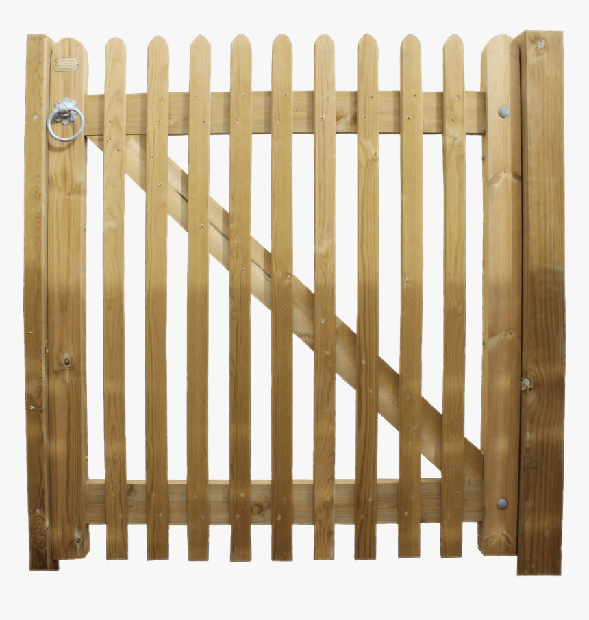 Download Traditional Wooden Garden Gate Transparent - Fence Gate Png, Png Download, Free Download