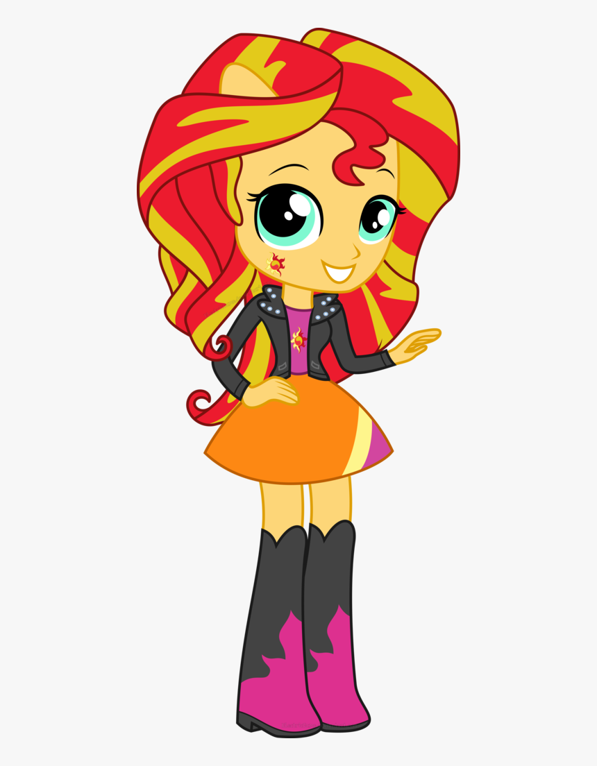 Transparent Sunset Shimmer Png - Mlp Eg Minis Sunset Shimmer, Png Download, Free Download