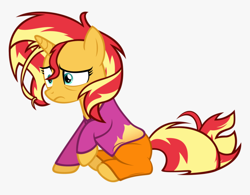 Sunset"s Rough Morning By Zacatron94 - Sunset Shimmer Pony Morning, HD Png Download, Free Download