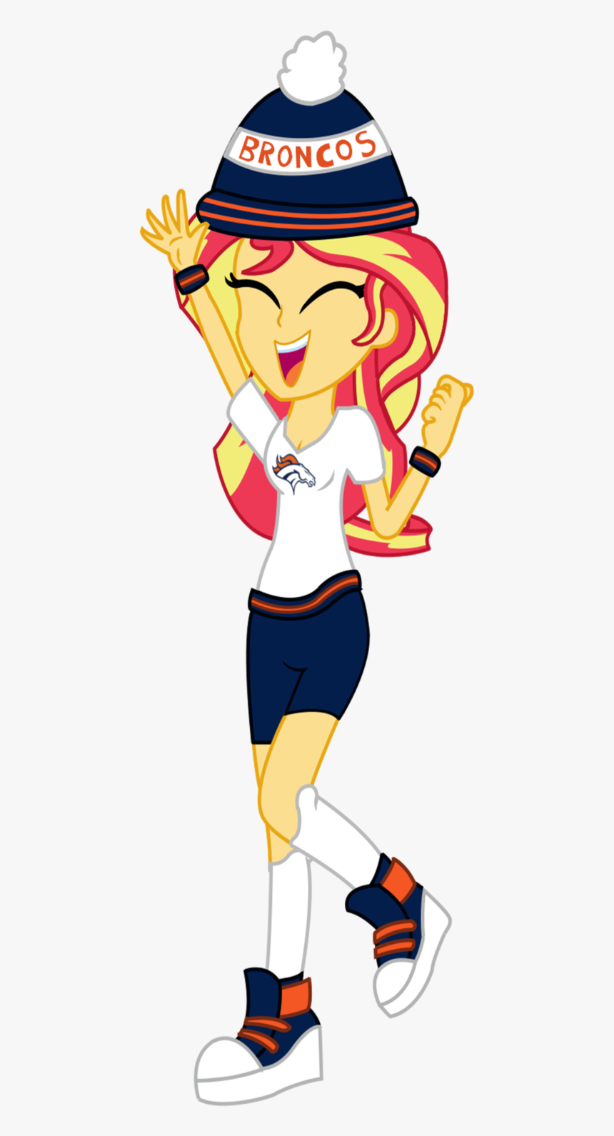 Broncos Art Bowl 50 Denver Sunset Shimmer Clipart - Denver Broncos, HD Png Download, Free Download