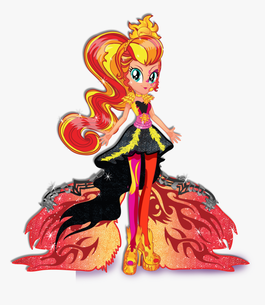 Sunset Shimmer Rainbow Rocks Character Bio Art - My Little Pony Equestria Girl Rainbow Rocks Sunset, HD Png Download, Free Download