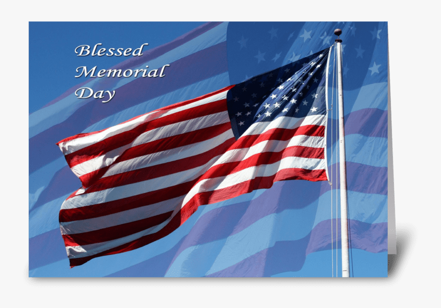 Blessed Memorial Day Greeting Card - واشنطن علم, HD Png Download, Free Download