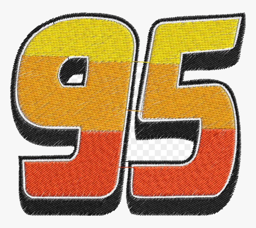 Lightning Mcqueen 95 Number Symbol Embroidery Cars - Cars Lightning Mcqueen 95 Logo, HD Png Download, Free Download