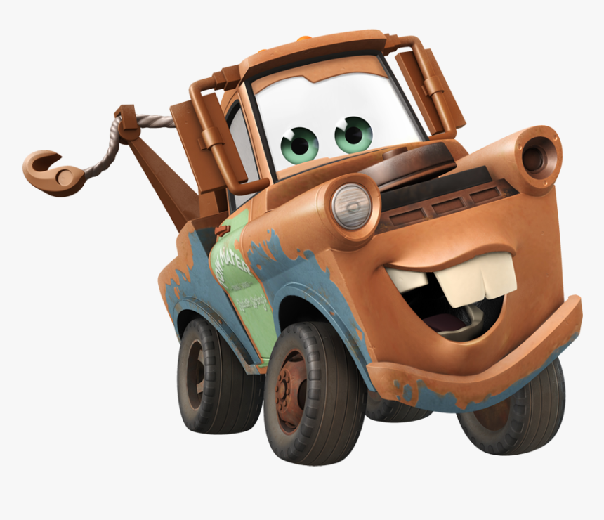 Mcqueen Clipart Black And White - Mater Disney Cars Png, Transparent Png, Free Download