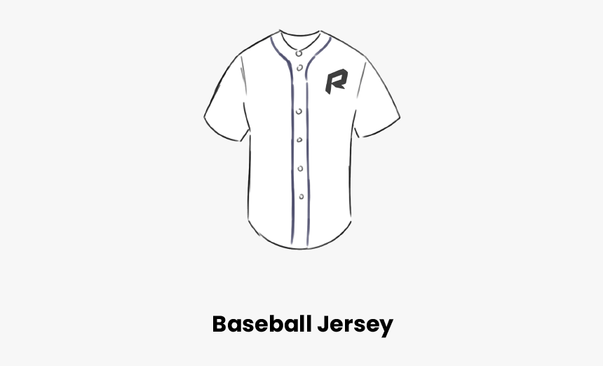 Baseball Jersey - Line Art, HD Png Download, Free Download