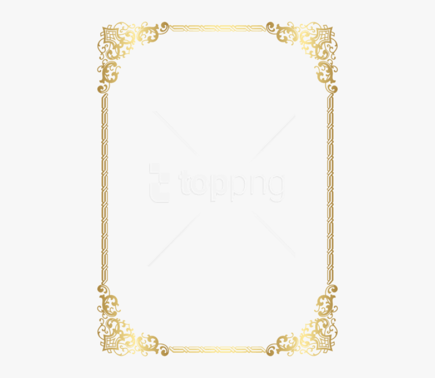 Golden Border Design Png - Glitter Border Transparent Background, Png  Download - kindpng