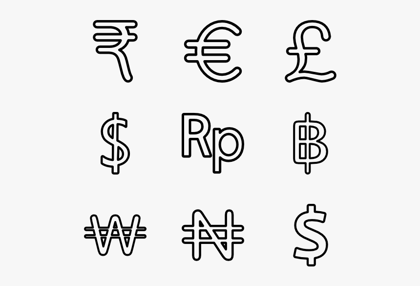 Currency Icons Stroke - Restaurant Icon, HD Png Download, Free Download