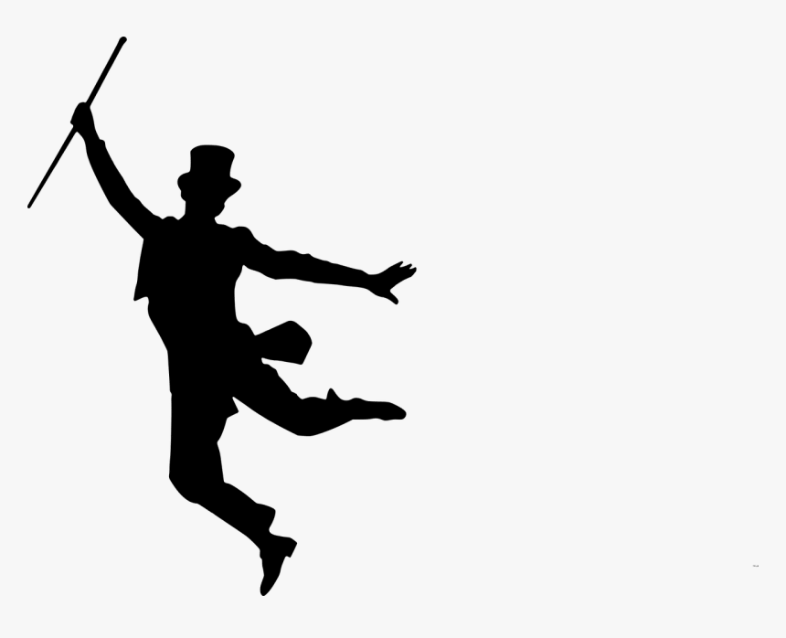 Man Dancing- Dancing In The Restaurant Blog Post And - Fred Astaire Silhouette, HD Png Download, Free Download