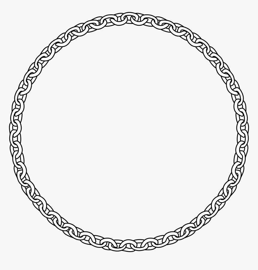 Clipart Circle Chain Link - Chain Link Circle Png, Transparent Png, Free Download