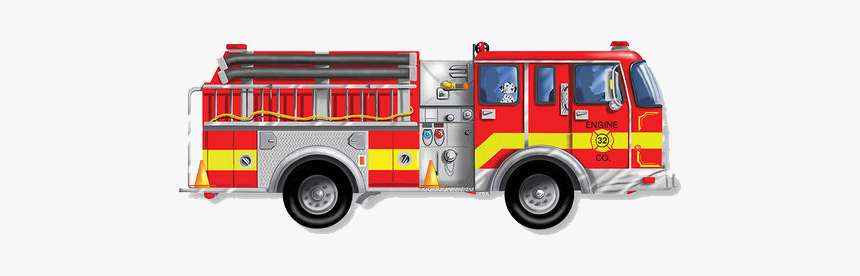 Fire Engine Fire Department Jigsaw Puzzles Fire Safety - Clip Art Fire Truck Png, Transparent Png, Free Download