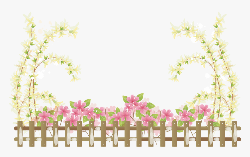 Garden Border Png - Flower Fence Transparent Background, Png Download, Free Download