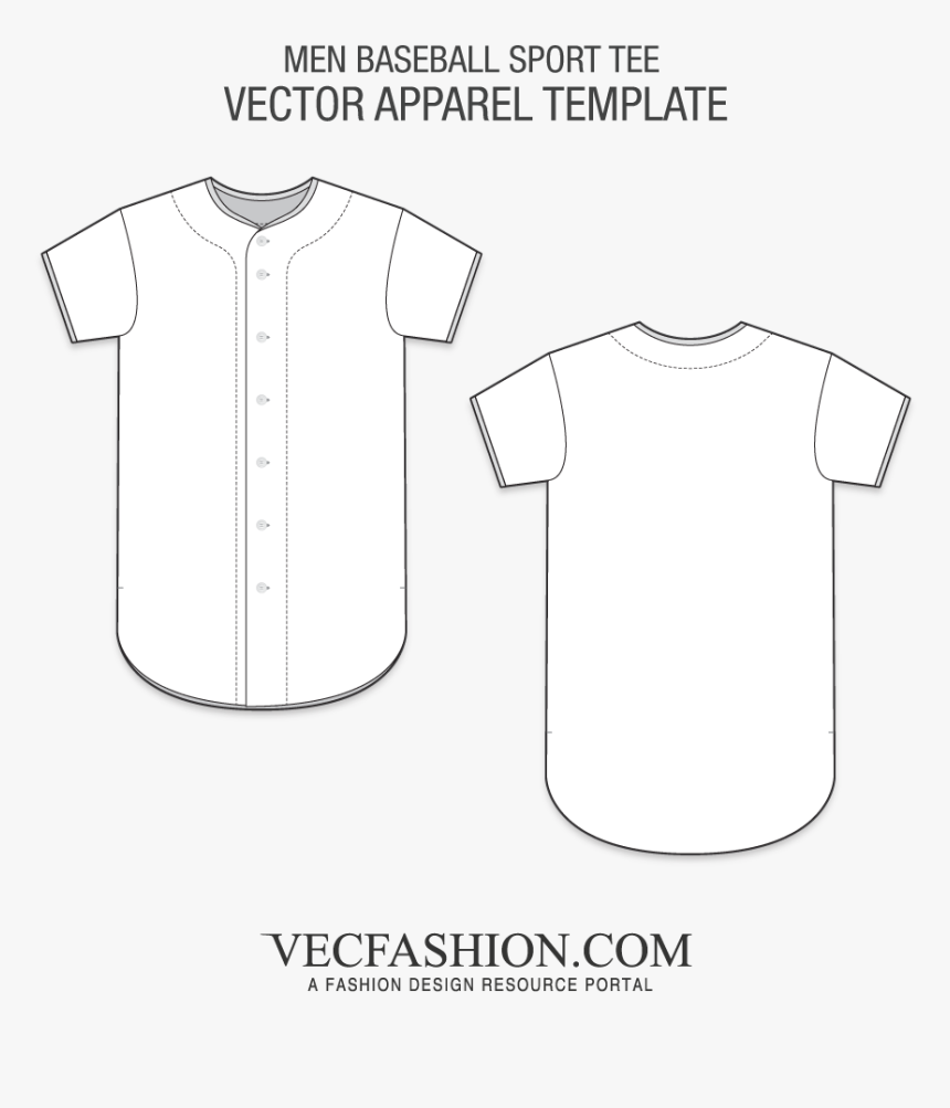 Clip Art Men Sport Tee Vecfashion - Dress Shirt Vector Template, HD Png Download, Free Download