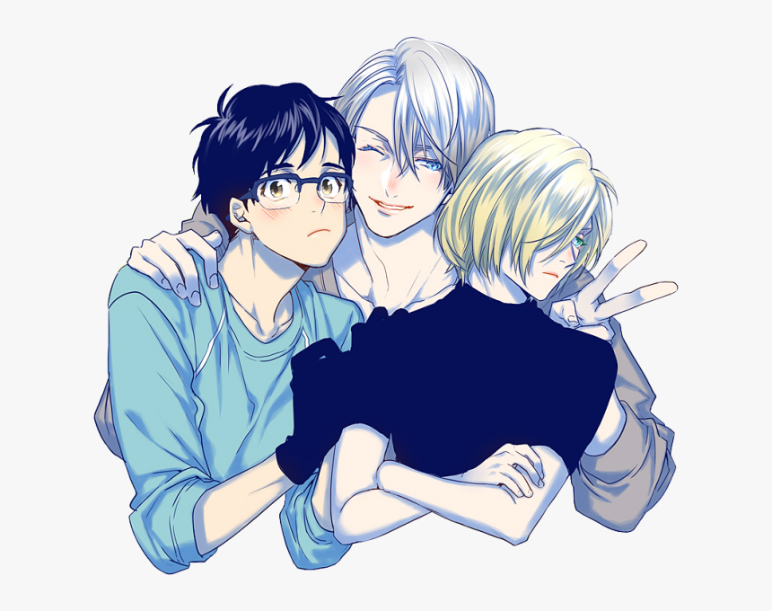 Наклейка Yuuri Katsuki X Victor Nikiforov X Yuri Plisetsky - Victor X Yuuri X Yuri, HD Png Download, Free Download