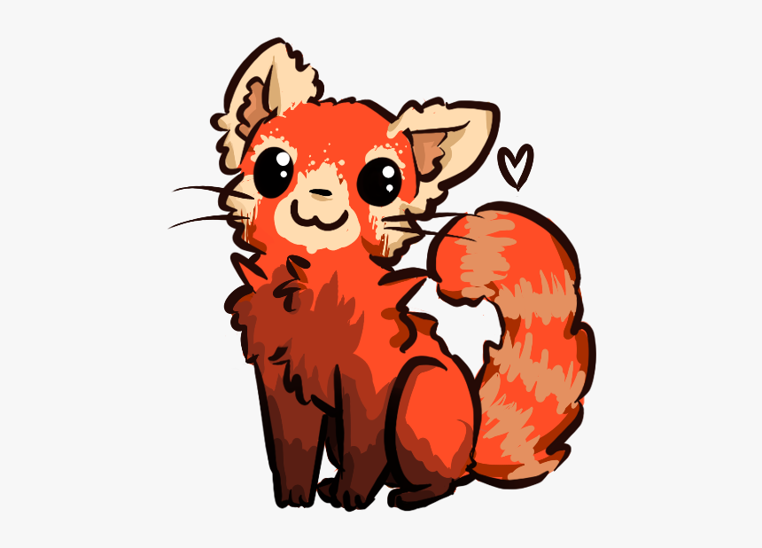 Drawn Red Panda Pinterest - Red Panda Drawing Gif, HD Png Download, Free Download