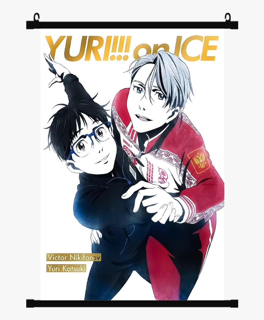 Anime Yuri On Ice Yuuri & Viktor Wall Scroll - Yuri On Ice Dvd, HD Png Download, Free Download