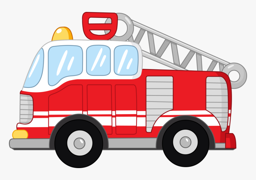 Transparent Car Crash Png - Cartoon Fire Truck Transparent, Png Download, Free Download