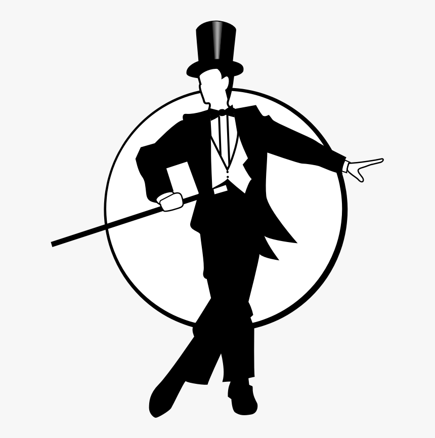 Standing,human Behavior,male - Fred Astaire Silhouette Png, Transparent Png, Free Download