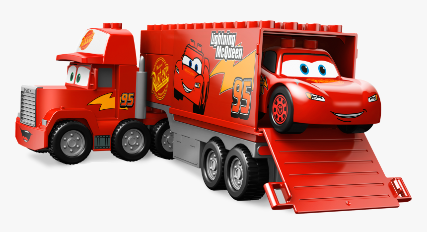 Mcqueen Truck Gallery - Duplo Lightning Mcqueen Truck, HD Png Download, Free Download