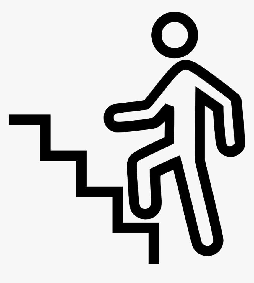 Climbing Stairs - Walking Up Steps Clipart, HD Png Download, Free Download