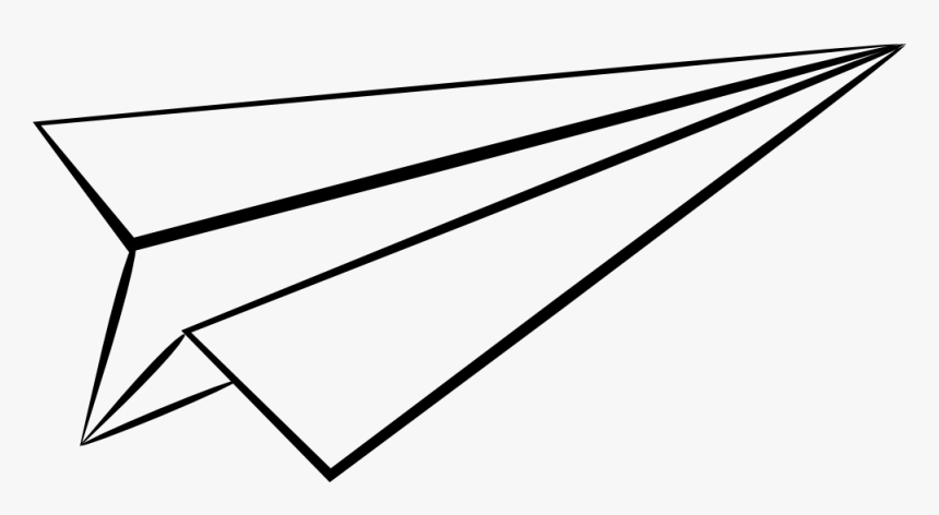 Paper Airplane Drawing Tumblr - Paper Plane Clip Art, HD Png Download, Free Download