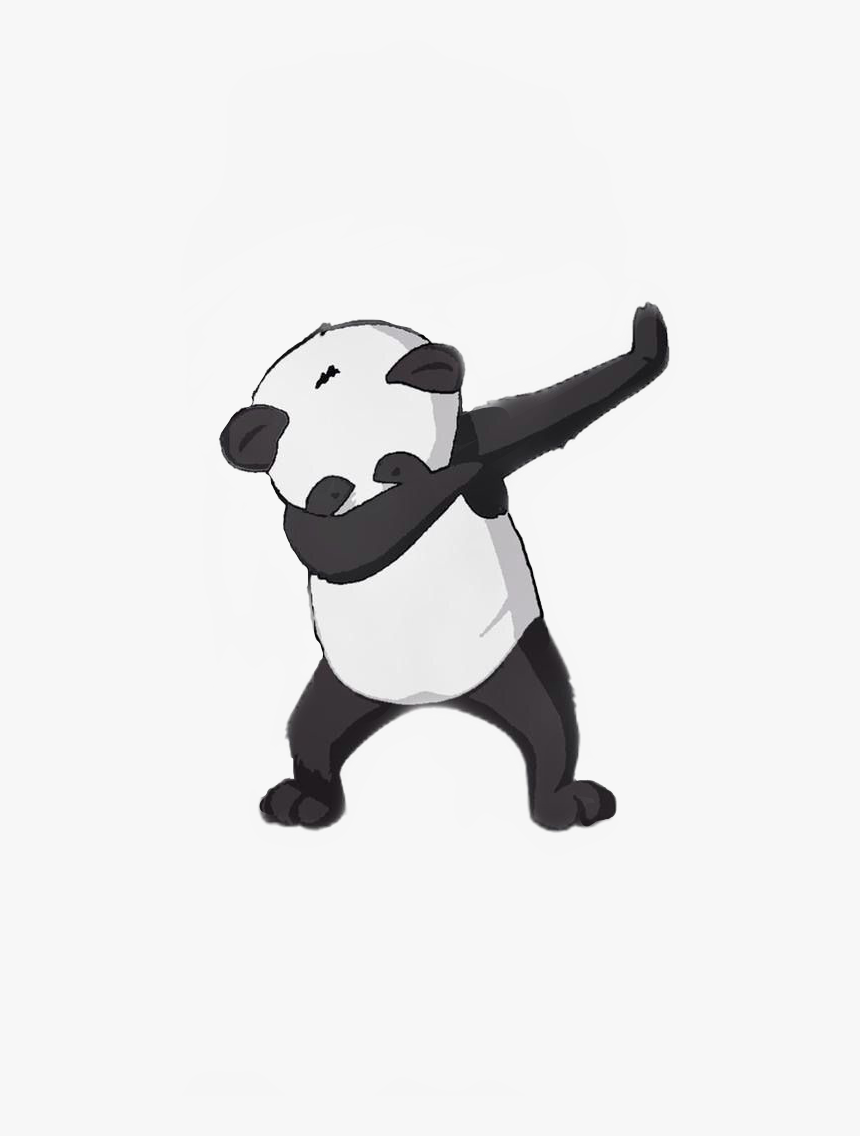 #panda #oso #osopanda #bear #blackandwhite #sticker - Panda Dep, HD Png Download, Free Download