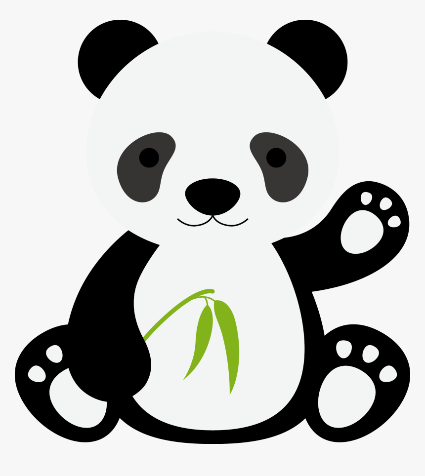 Giant Panda Tiger Gorilla Cartoon - Panda Vector Png Transparent, Png Download, Free Download