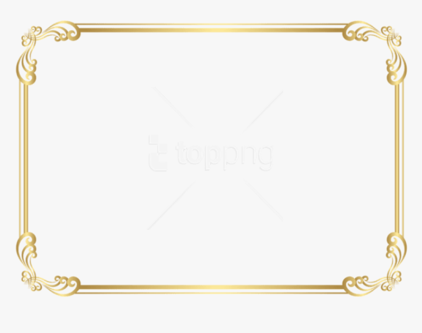 Gold Border Png File, Transparent Png, Free Download