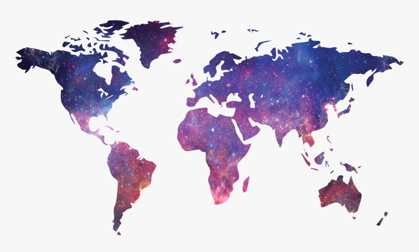 Galaxy Map Of The World, HD Png Download, Free Download