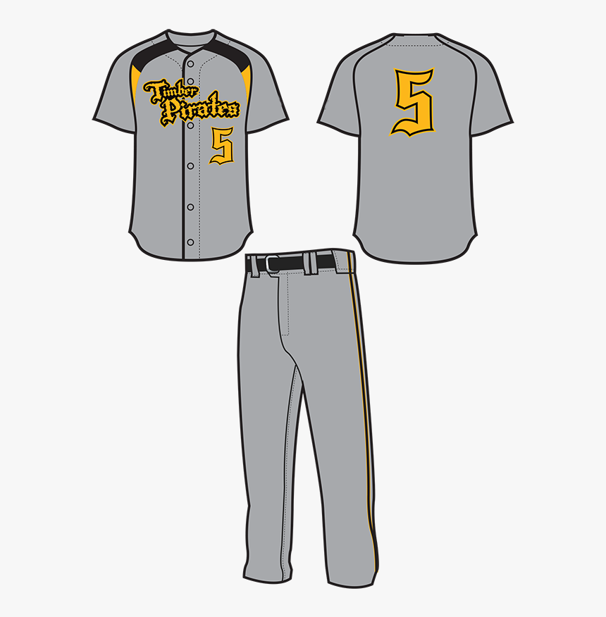 Jersey Vector Baseball Pants - Pirates Baseball Uniform Template, HD Png Download, Free Download