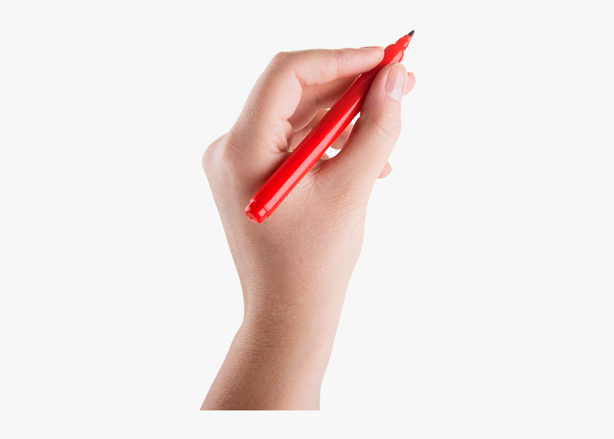 Hand With Marker Png, Transparent Png, Free Download