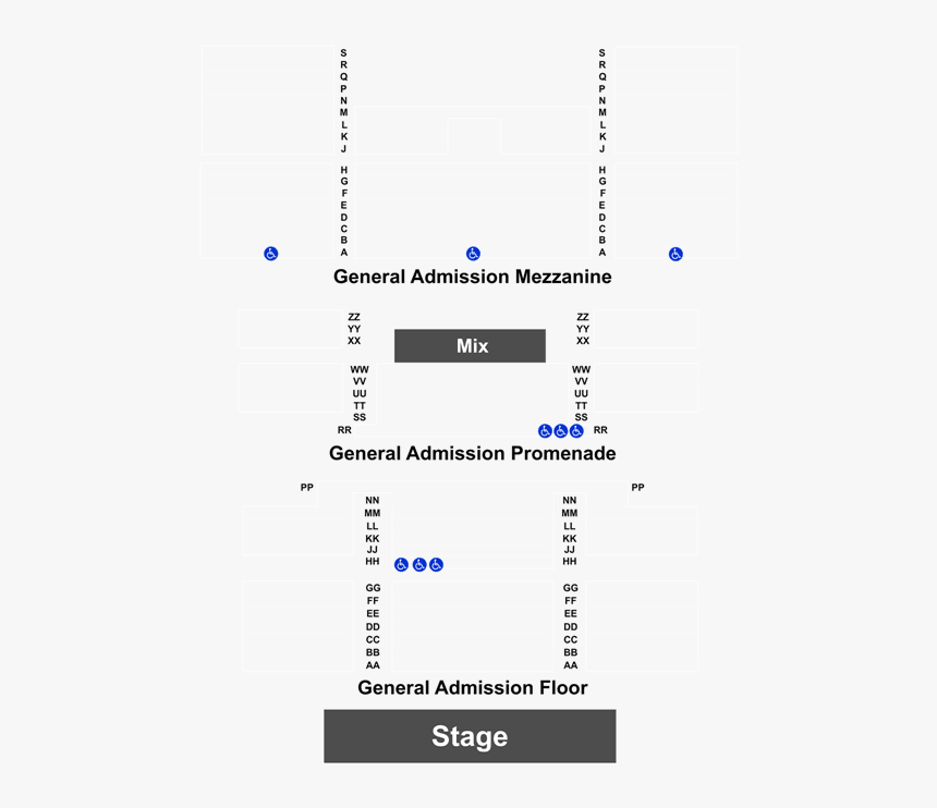 Playstation Theater Seating Chart General Admission, HD Png Download, Free Download