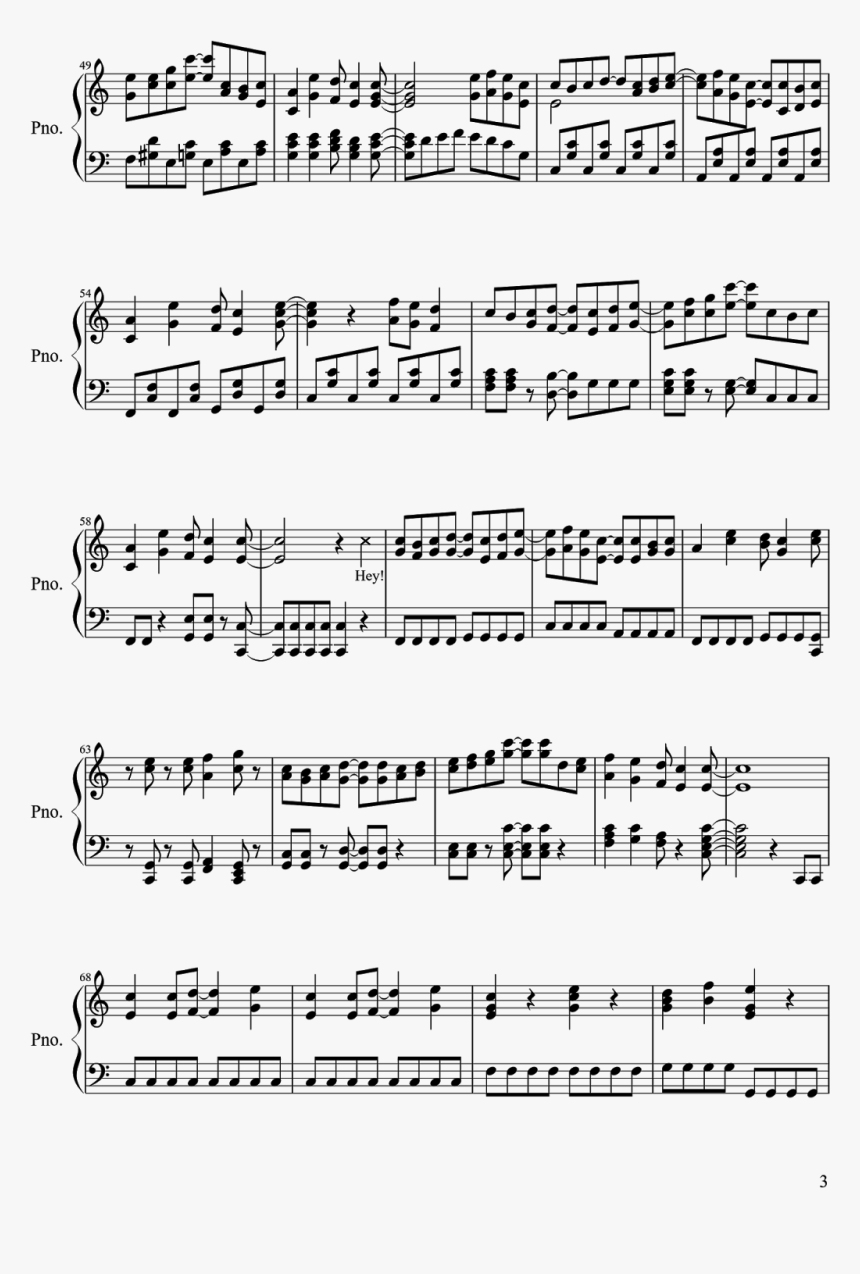 Will Follow Him Piano Sheet Music, HD Png Download, Free Download