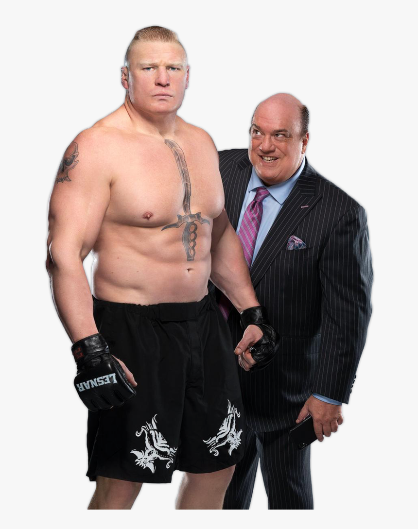 Brock Lesnar And Paul Heyman Png By Wwe Designers By - Wwe Brock Lesnar Png, Transparent Png, Free Download