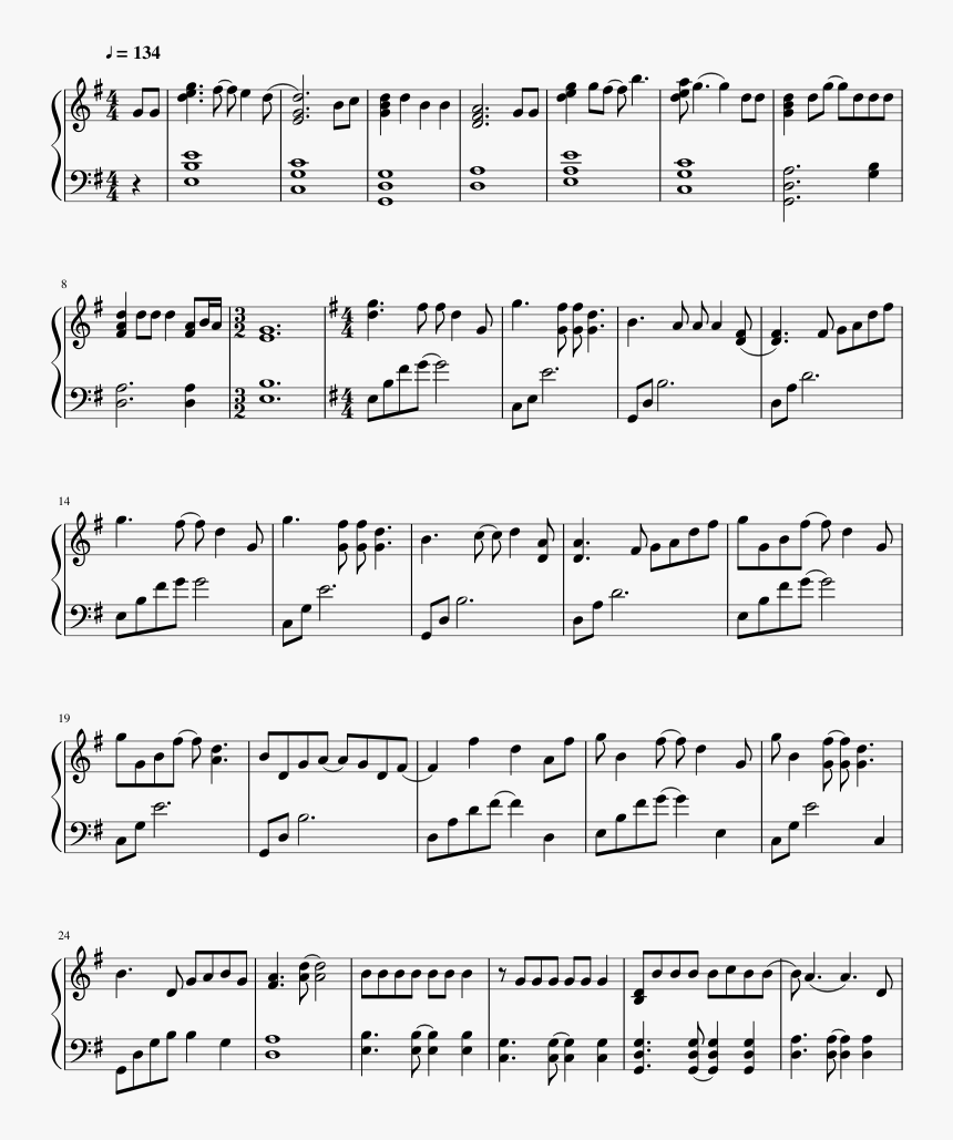 Im Blue Piano Notes, HD Png Download, Free Download