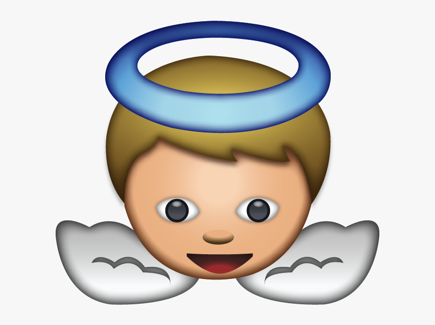 Clip Art Download White Baby Angel - Emoji Angel, HD Png Download, Free Download