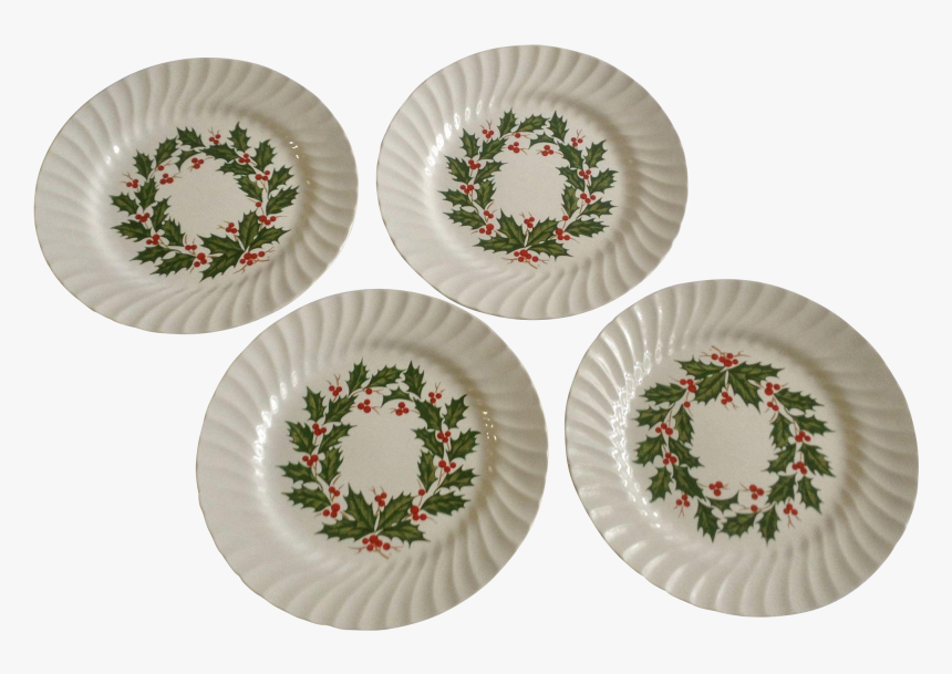 Christmas Dinner Plate Png - Plate, Transparent Png, Free Download