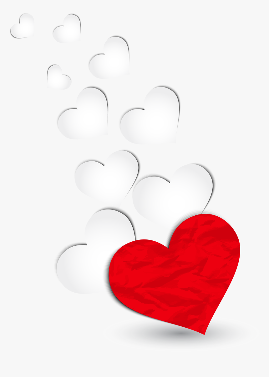White Hearts Png - Heart, Transparent Png, Free Download