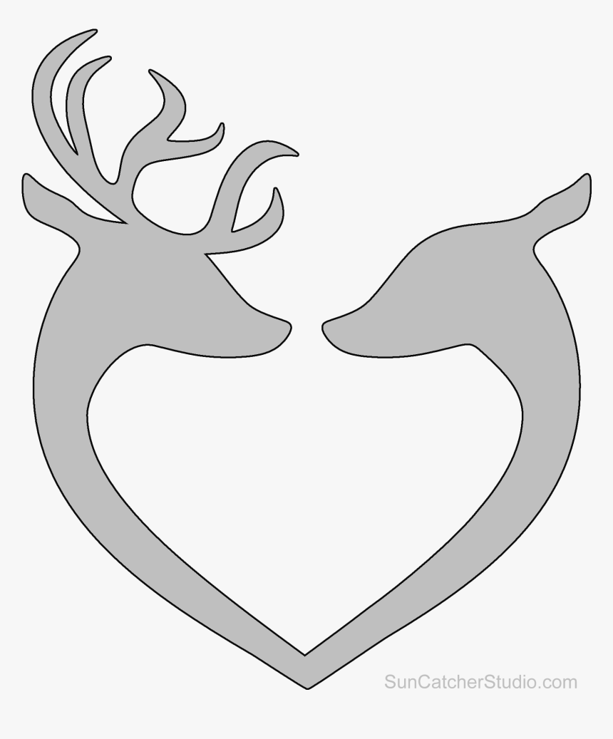 Deer Horn Heart Clipart, HD Png Download, Free Download