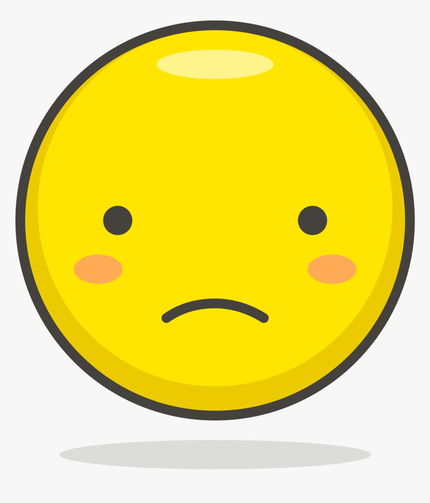 Frowny Face Png - Speechless Emoji, Transparent Png, Free Download