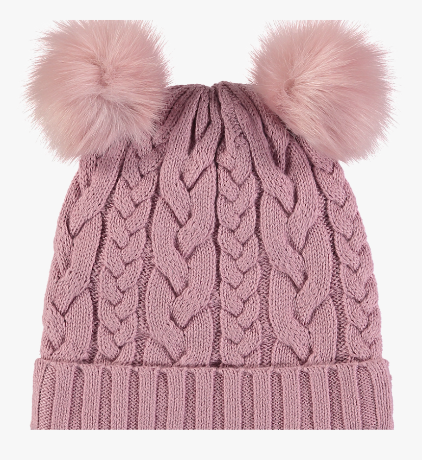 Angel Face Chunky Knit Hat Vintage Rose - Beanie, HD Png Download - kindpng