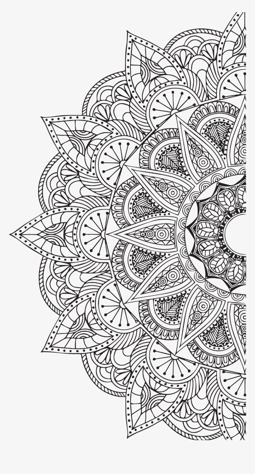 Mandala White Png Vector Black And White - Sagi Abitbul & Guy Haliva Stanga Original Mix, Transparent Png, Free Download