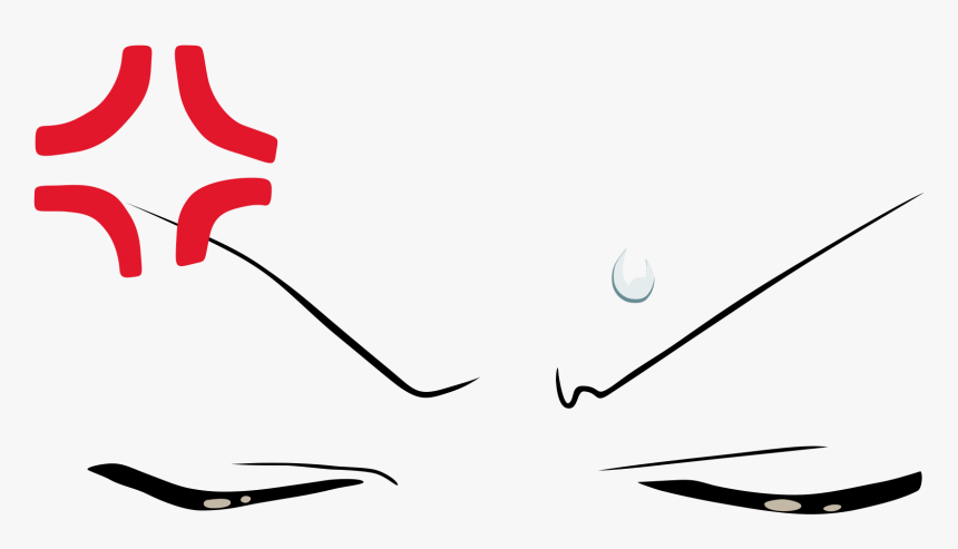 Anime Angry Face Png Clipart , Png Download - Anime Angry Face Png, Transparent Png, Free Download