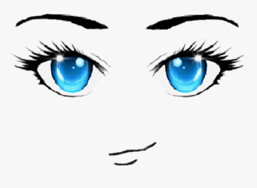 Transparent Anime Eye Png - Anime Face Blue Eyes, Png Download, Free Download