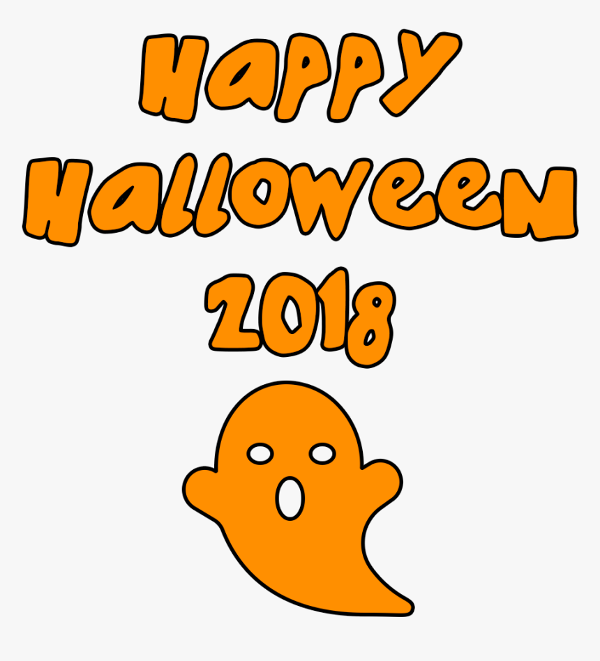 Happy Halloween 2018 Scary Ghost - Portable Network Graphics, HD Png Download, Free Download