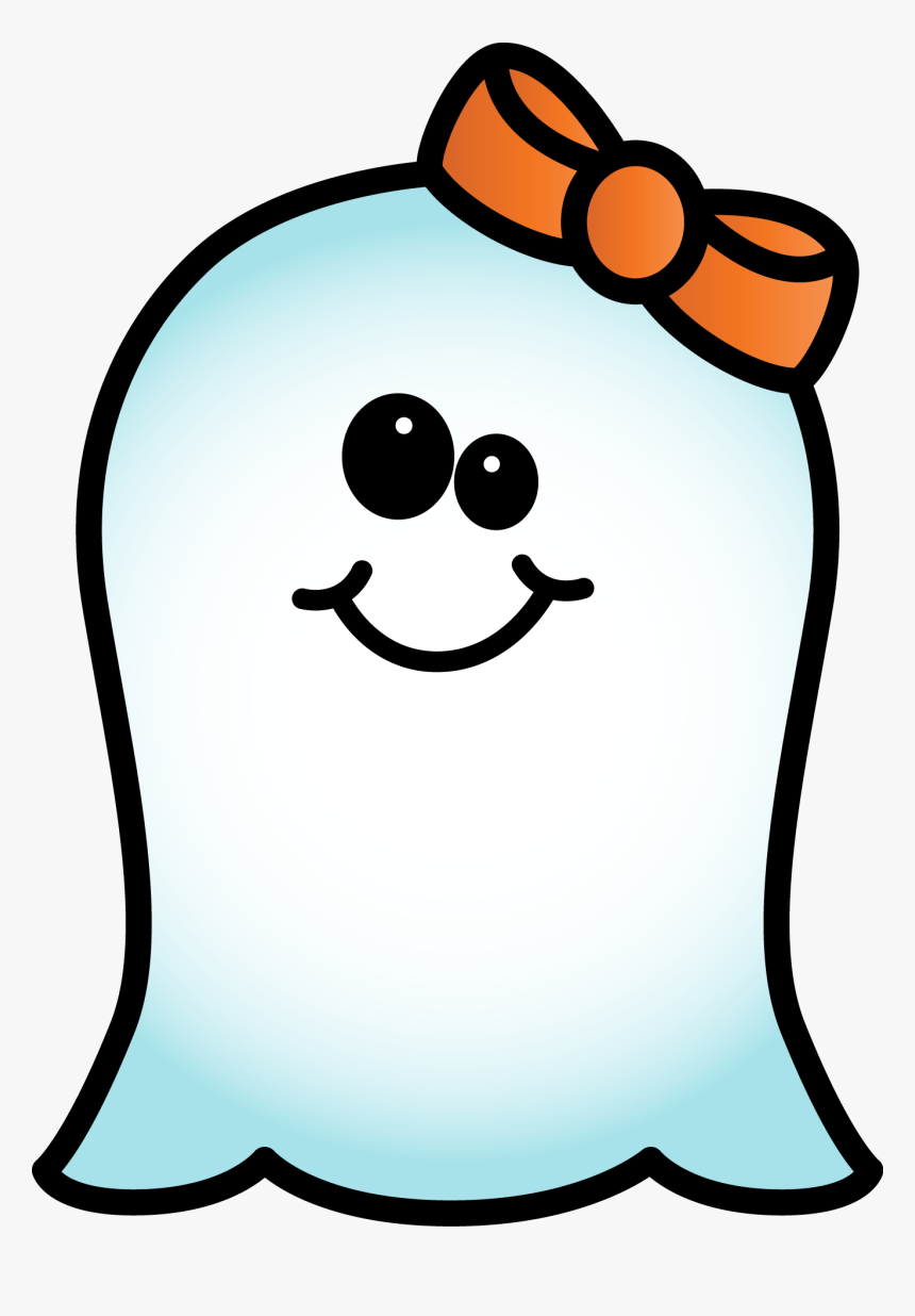 Clip Art Cute Ghost Clipart - Girl Ghost Clip Art, HD Png Download, Free Download