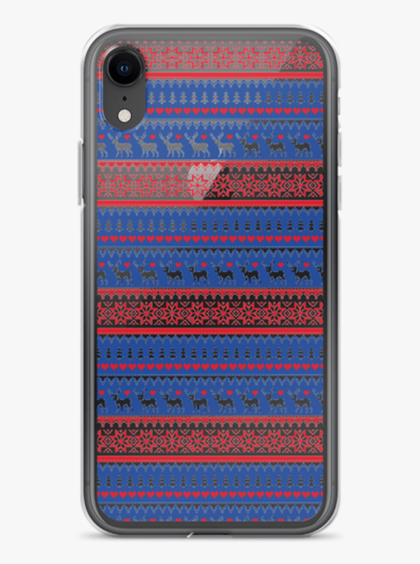 Deer And Heart Nordic Pattern Iphone Case - Mobile Phone Case, HD Png Download, Free Download