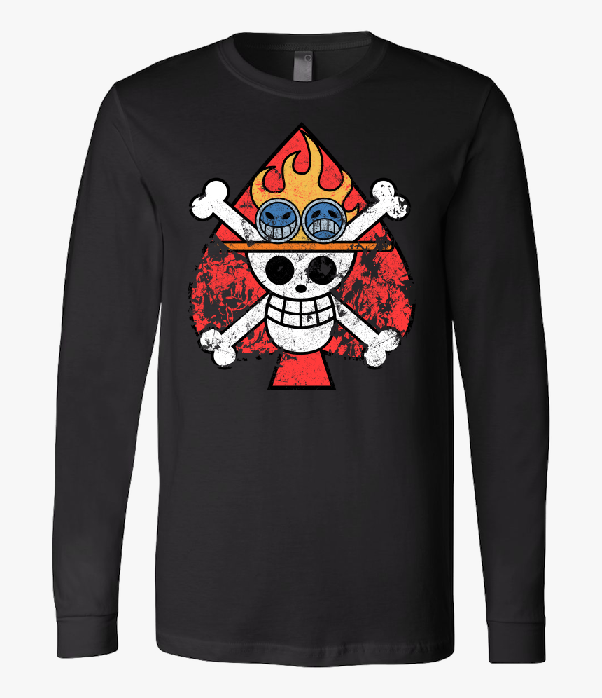 One Piece Ace Symbol 2 Unisex Long Sleeve - Goku Supreme Bape Shirt, HD Png Download, Free Download