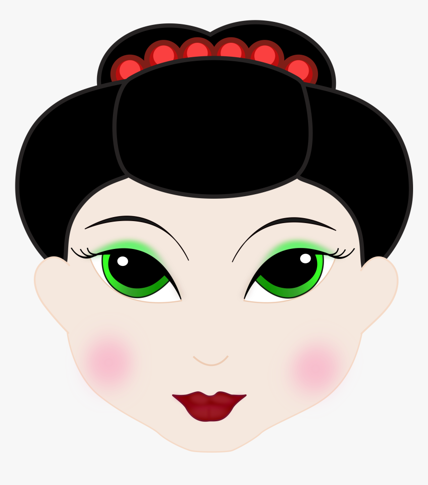 Girl Face Cartoon Free Picture - Chinese Woman Face Cartoon, HD Png Download, Free Download