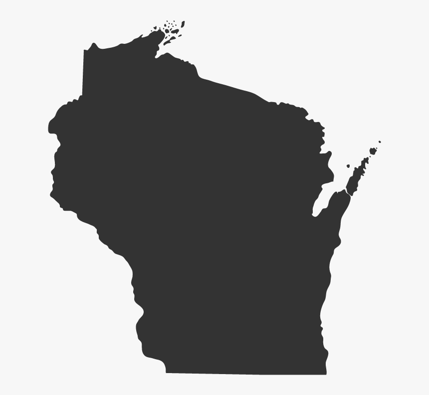 Flag Of Wisconsin Wisconsin Territory State Flag Map - Black State Of Wisconsin, HD Png Download, Free Download