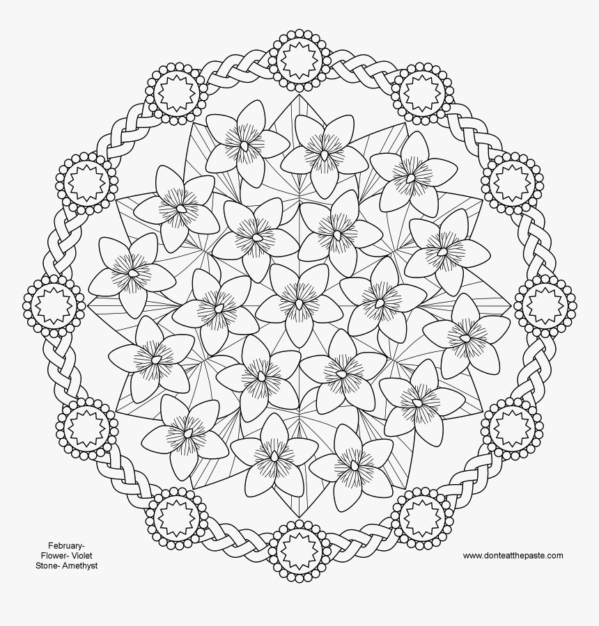 Spring Mandala Coloring Pages, HD Png Download, Free Download